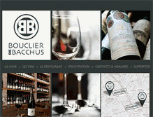 Tablet Screenshot of bouclierdebacchus.com